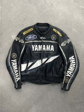 Yamaha Leather Motorcycle Jacket - L